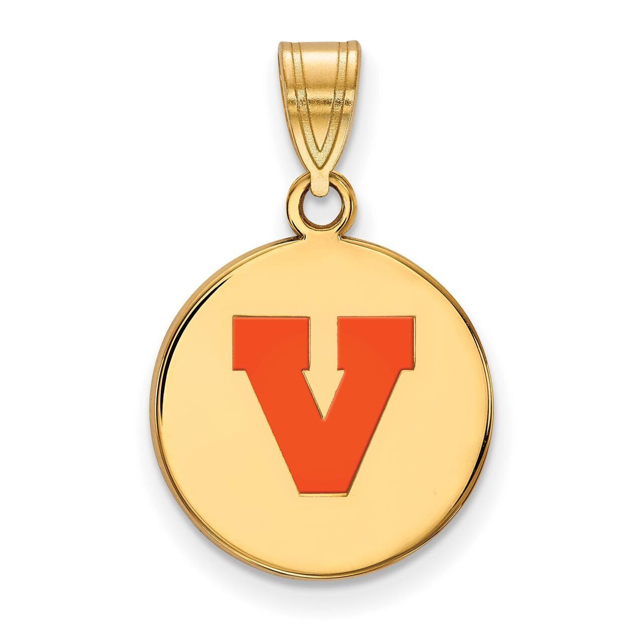 University of Virginia Medium Enamel Disc Pendant Gold-plated Silver GP076UVA, MPN: GP076UVA, 88677…