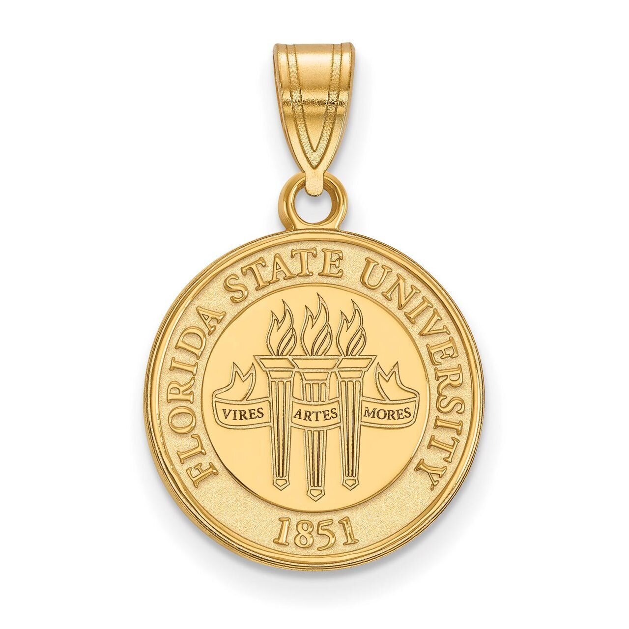 Florida State University Medium Crest Pendant Gold-plated Silver GP077FSU, MPN: GP077FSU, 886774955…