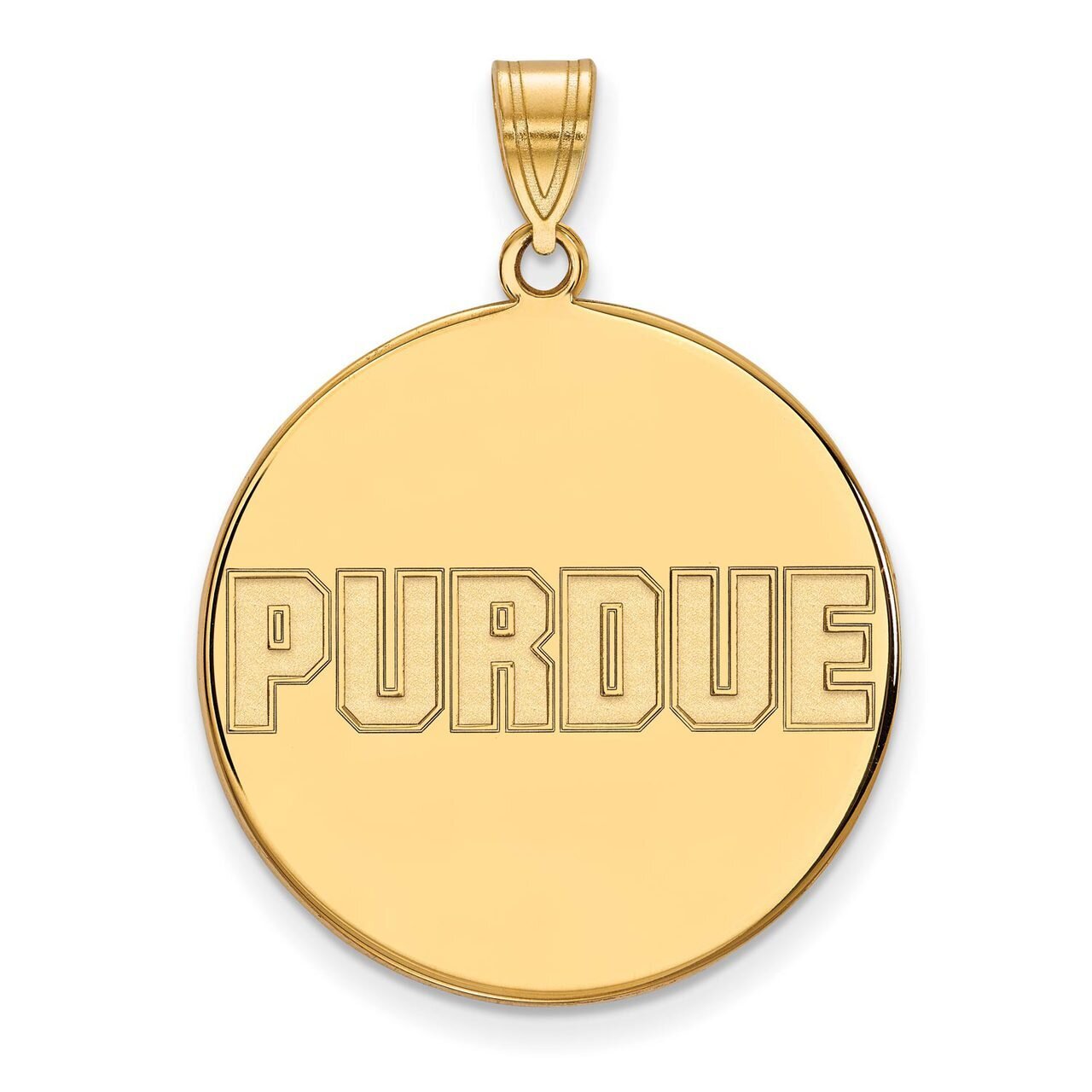 Purdue x-Large Disc Pendant Gold-plated Silver GP078PU