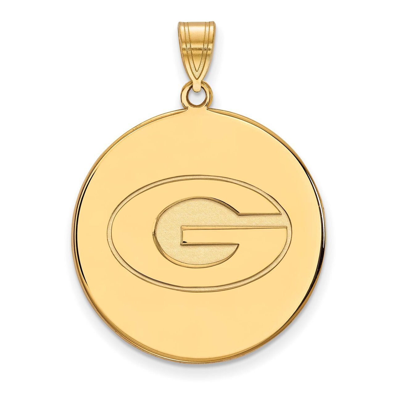 University of Georgia x-Large Disc Pendant Gold-plated Silver GP078UGA, MPN: GP078UGA, 886774955346