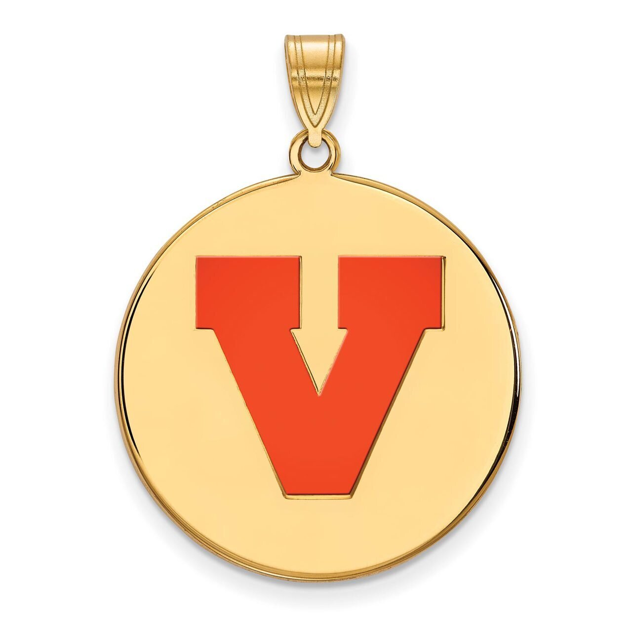 University of Virginia x-Large Enamel Disc Pendant Gold-plated Silver GP078UVA