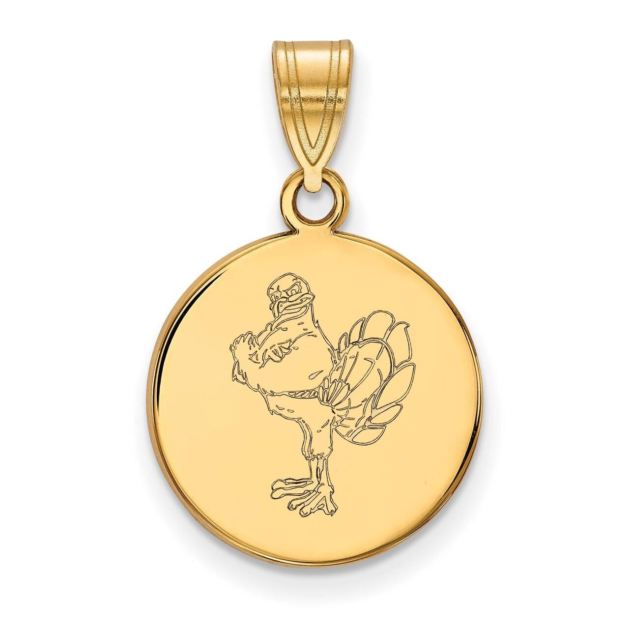 Virginia Tech Medium Disc Pendant Gold-plated Silver GP078VTE, MPN: GP078VTE, 886774955421