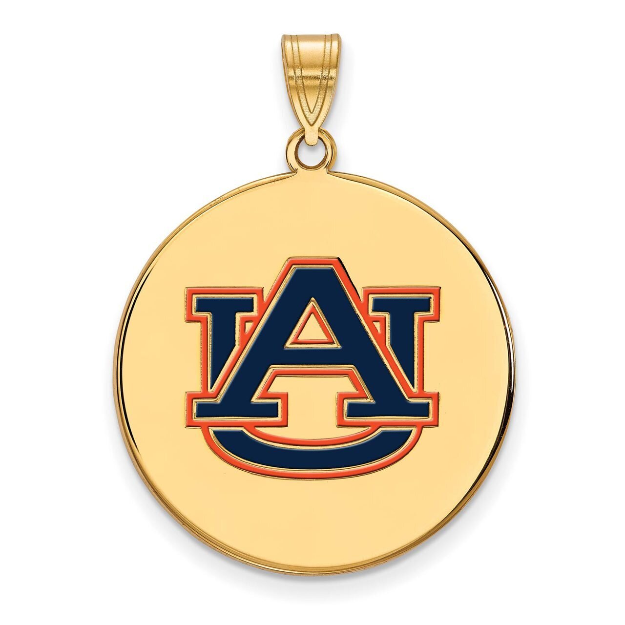 Auburn University x-Large Enamel Disc Pendant Gold-plated Silver GP079AU, MPN: GP079AU, 886774955445