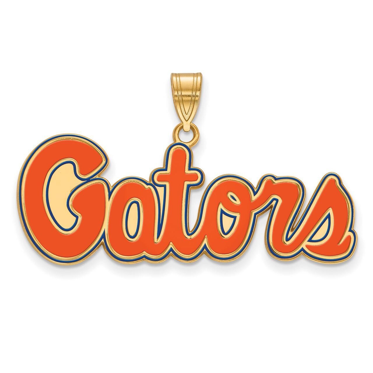 University of Florida Medium Enamel Pendant Gold-plated Silver GP079UFL