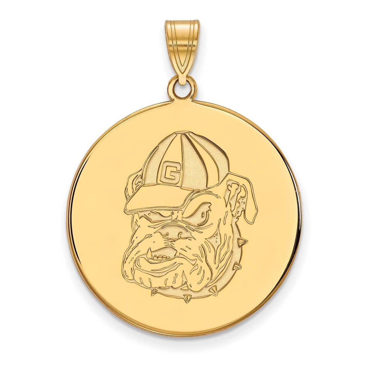University of Georgia x-Large Disc Pendant Gold-plated Silver GP080UGA, MPN: GP080UGA, 886774955667