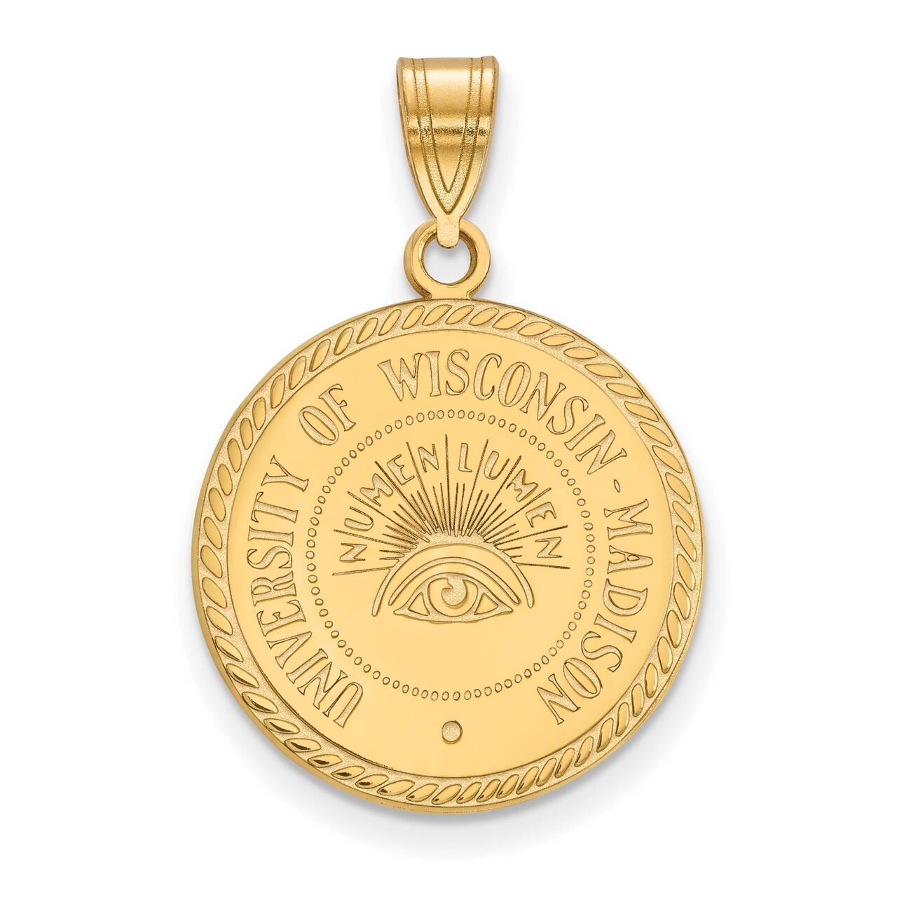 University of Wisconsin Large Crest Pendant Gold-plated Silver GP080UWI, MPN: GP080UWI, 886774955735