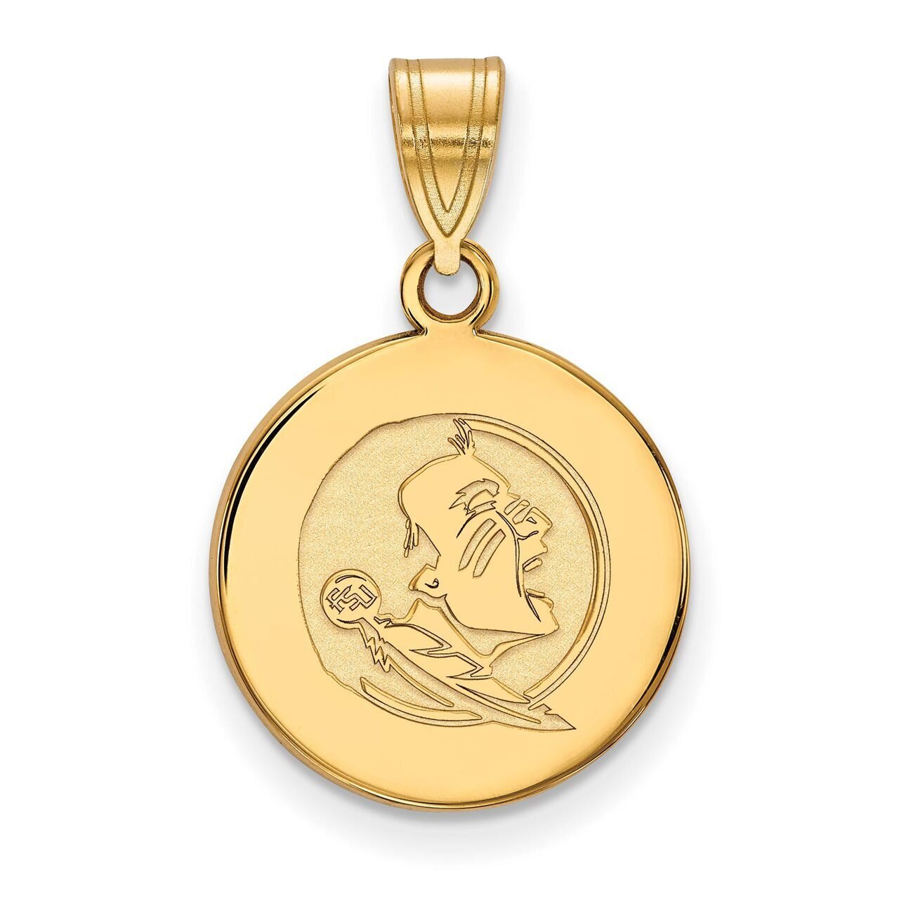 Florida State University Medium Disc Pendant Gold-plated Silver GP084FSU, MPN: GP084FSU, 8867749560…