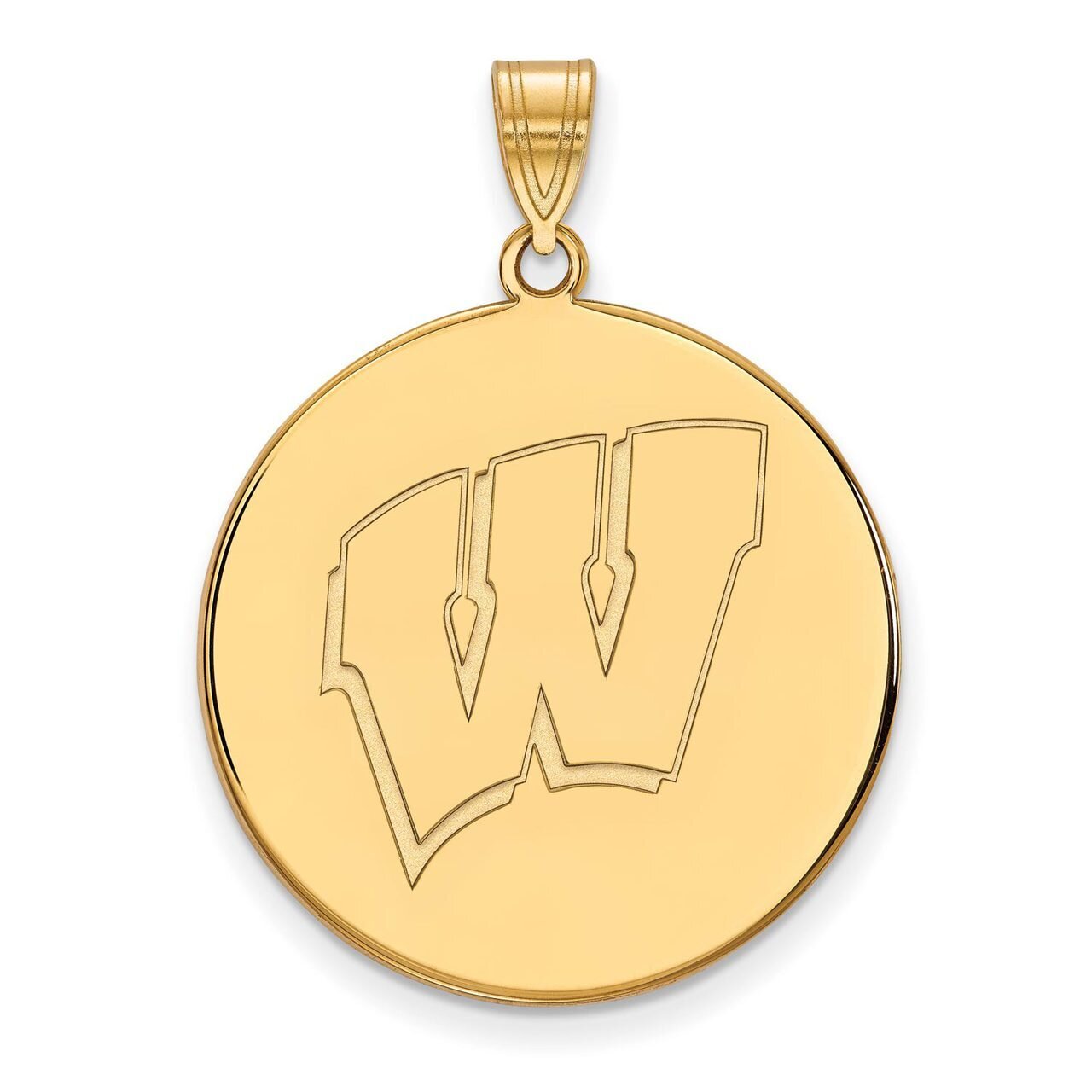University of Wisconsin x-Large Disc Pendant Gold-plated Silver GP085UWI, MPN: GP085UWI, 8867749562…