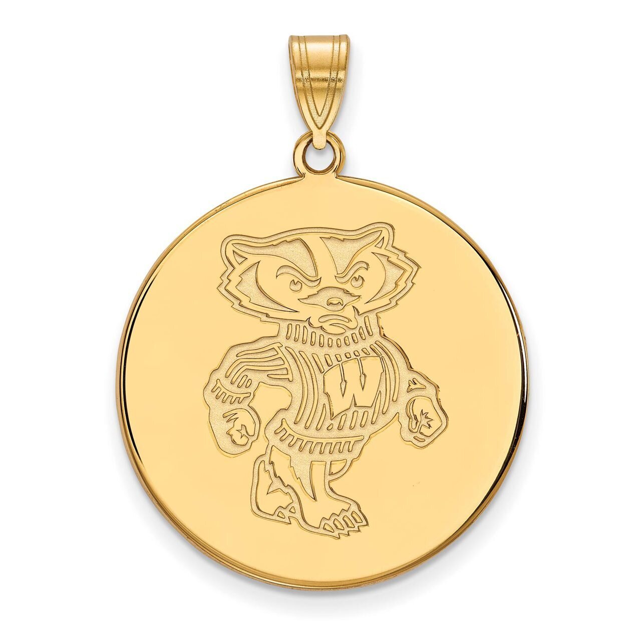 University of Wisconsin x-Large Disc Pendant Gold-plated Silver GP087UWI, MPN: GP087UWI, 8867749563…