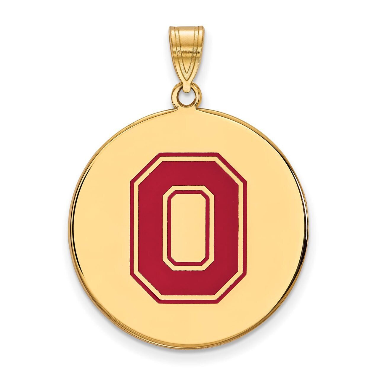Ohio State University x-Large Enamel Disc Pendant Gold-plated Silver GP089OSU, MPN: GP089OSU, 88677…