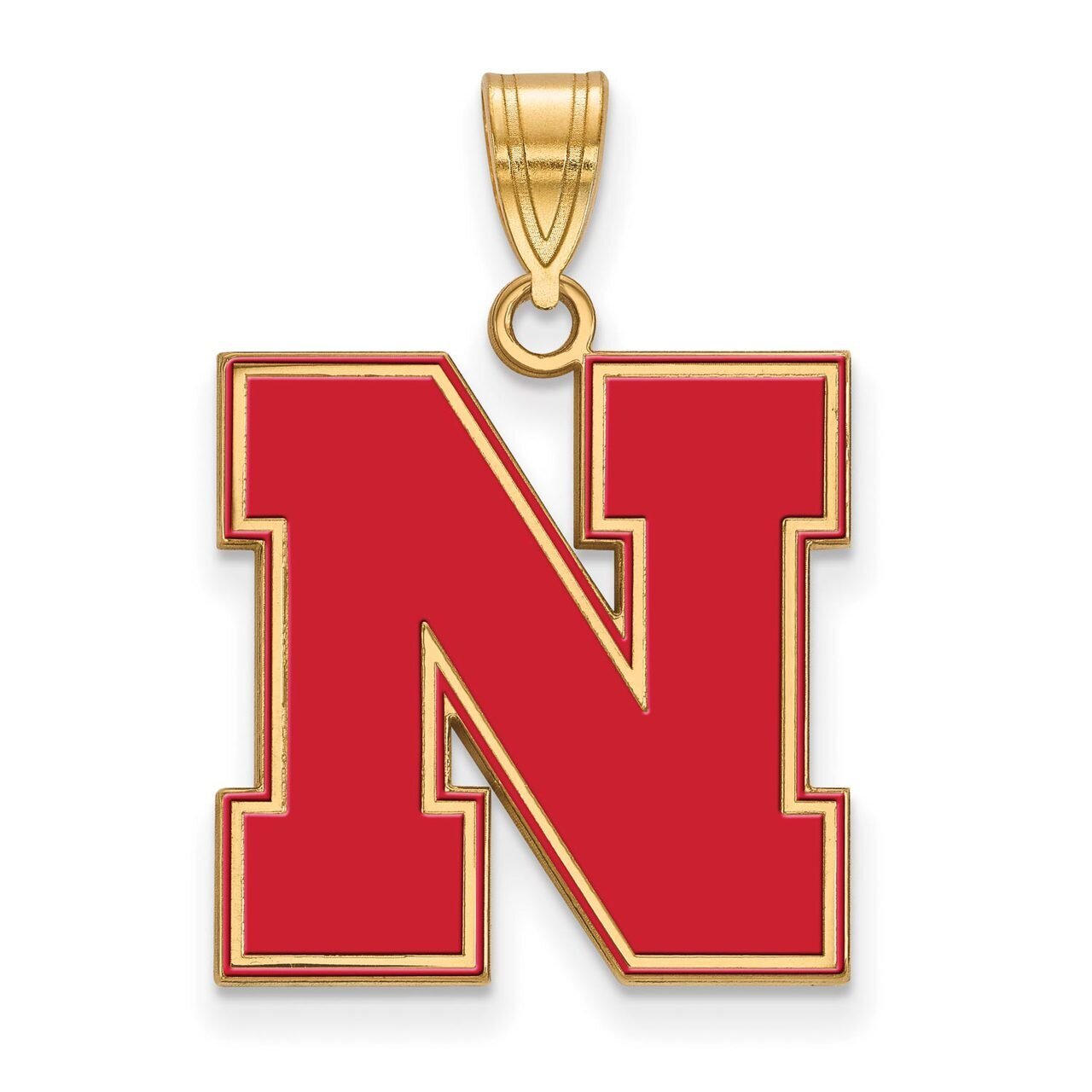 University of Nebraska Large Enamel Pendant Gold-plated Silver GP092UNE, MPN: GP092UNE, 886774956602