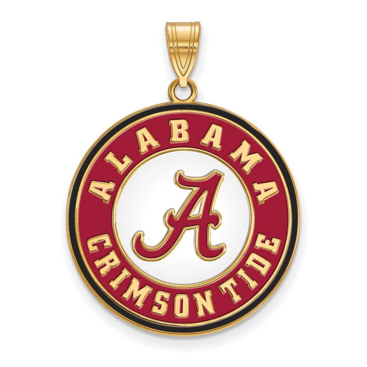 University of Alabama x-Large Enamel Pendant with Chain Necklace Gold-plated Silver GP093UAL, MPN: …
