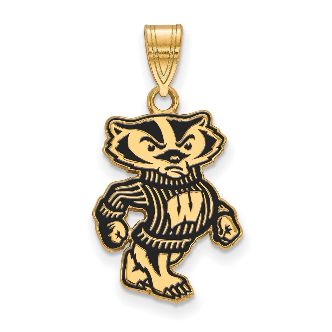 University of Wisconsin Large Enamel Pendant Gold-plated Silver GP096UWI, MPN: GP096UWI, 8867749566…