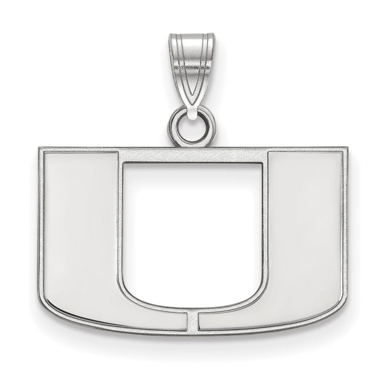 University of Miami Small Pendant Sterling Silver SS002UMF