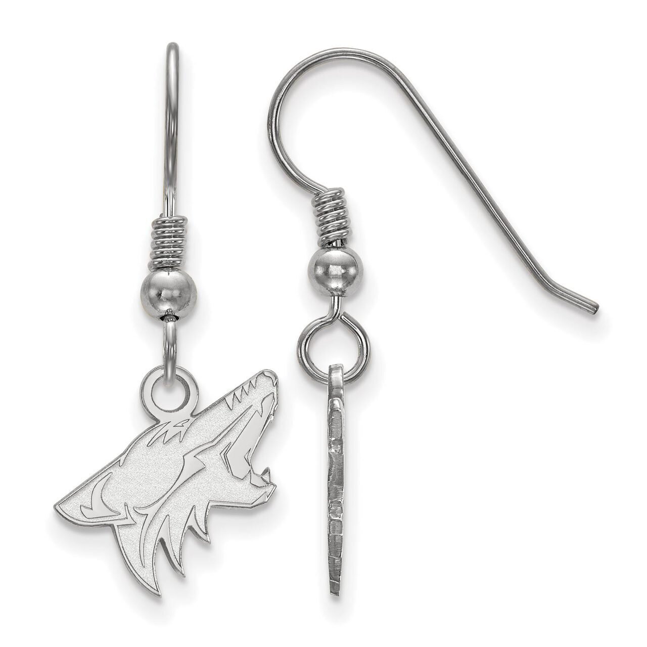 Phoenix Coyotes Small Dangle Earring Wire Sterling Silver SS003COY, MPN: SS003COY, 886774957081