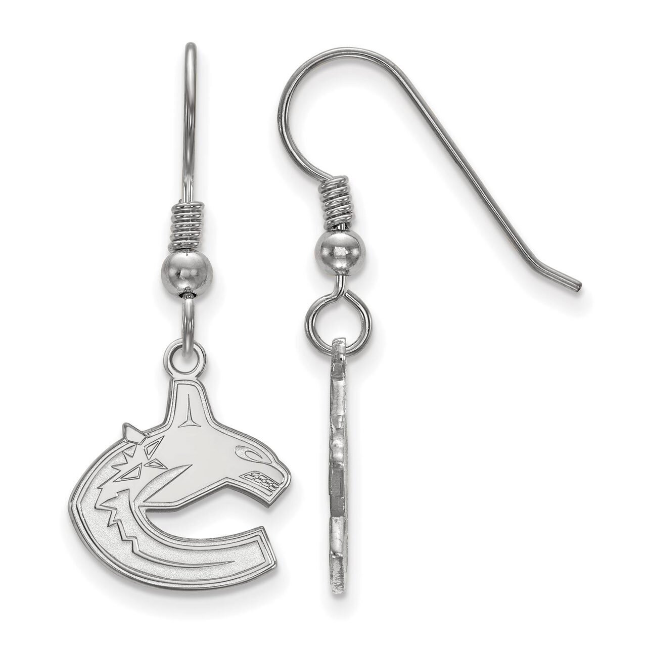 Vancouver Canucks Small Dangle Earring Wire Sterling Silver SS003CUC, MPN: SS003CUC, 886774719542