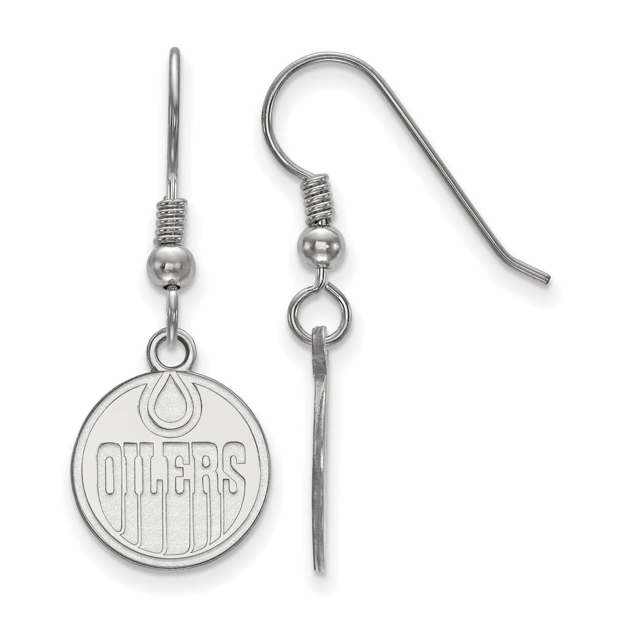 Edmonton Oilers Small Dangle Earring Wire Sterling Silver SS003OIL, MPN: SS003OIL, 886774957104