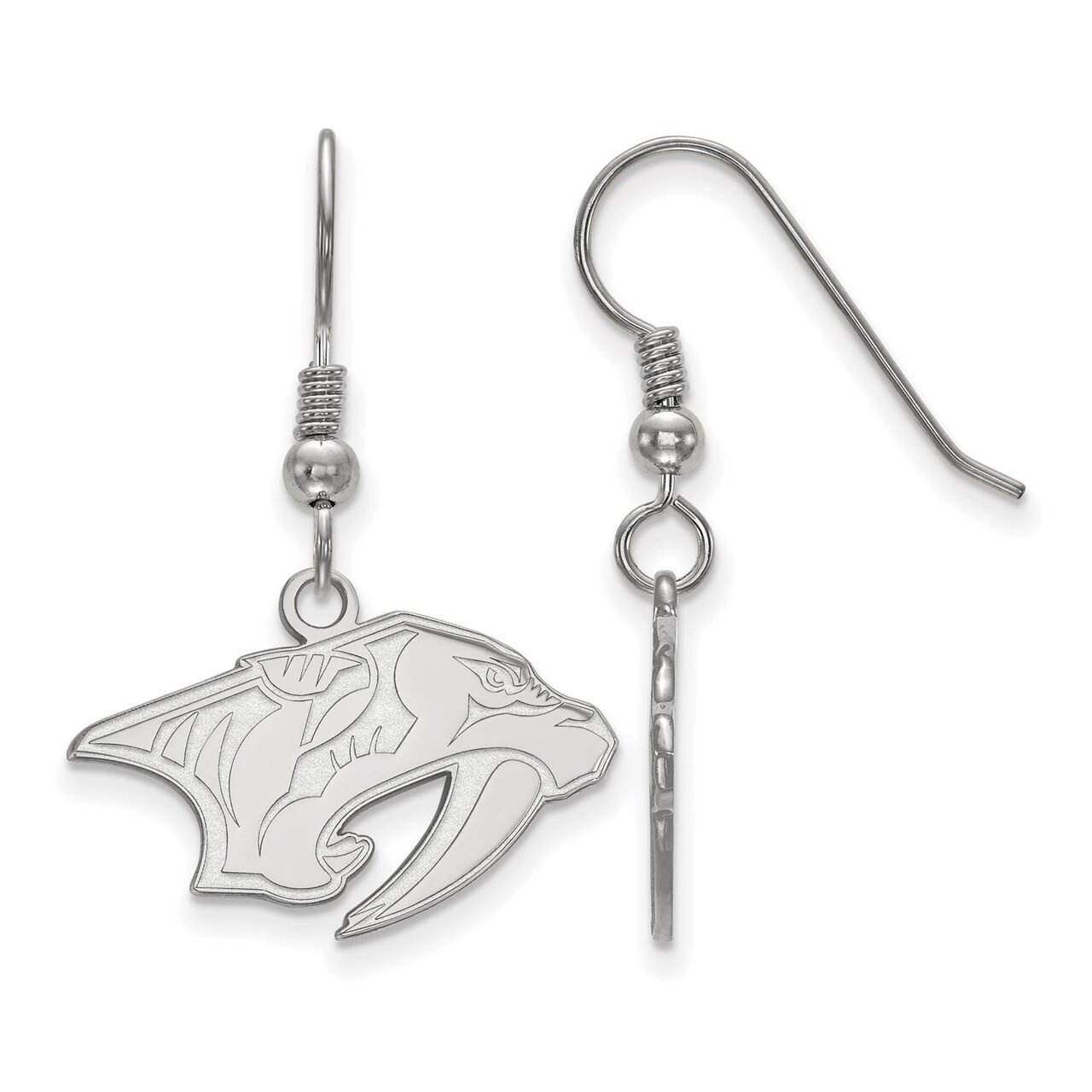 Nashville Predators Small Dangle Earring Wire Sterling Silver SS003PRE, MPN: SS003PRE, 886774957111