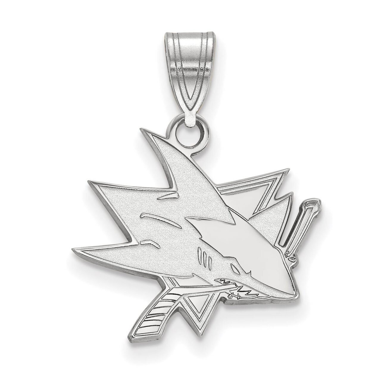 San Jose Sharks Medium Pendant Sterling Silver SS003SHA, MPN: SS003SHA, 886774745190