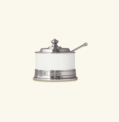 Match Pewter Convivio Jam Pot With Spoon, MPN: 1552,