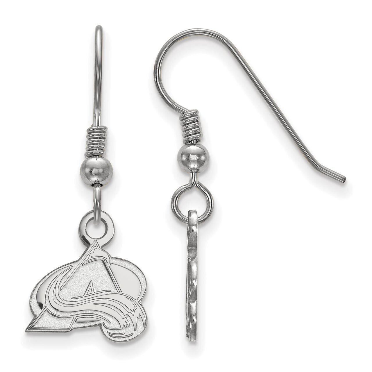Colorado Avalanche x-Small Dangle Earring Wire Sterling Silver SS005AVA
