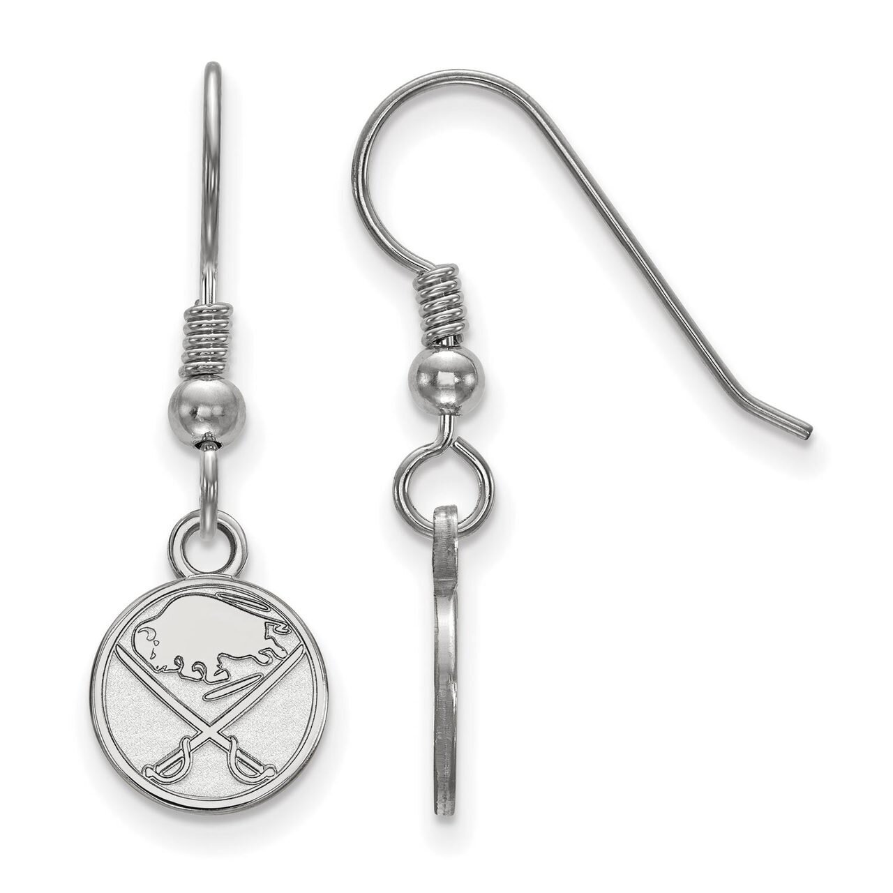 Buffalo Sabres x-Small Dangle Earring Wire Sterling Silver SS005SAB, MPN: SS005SAB, 886774957388