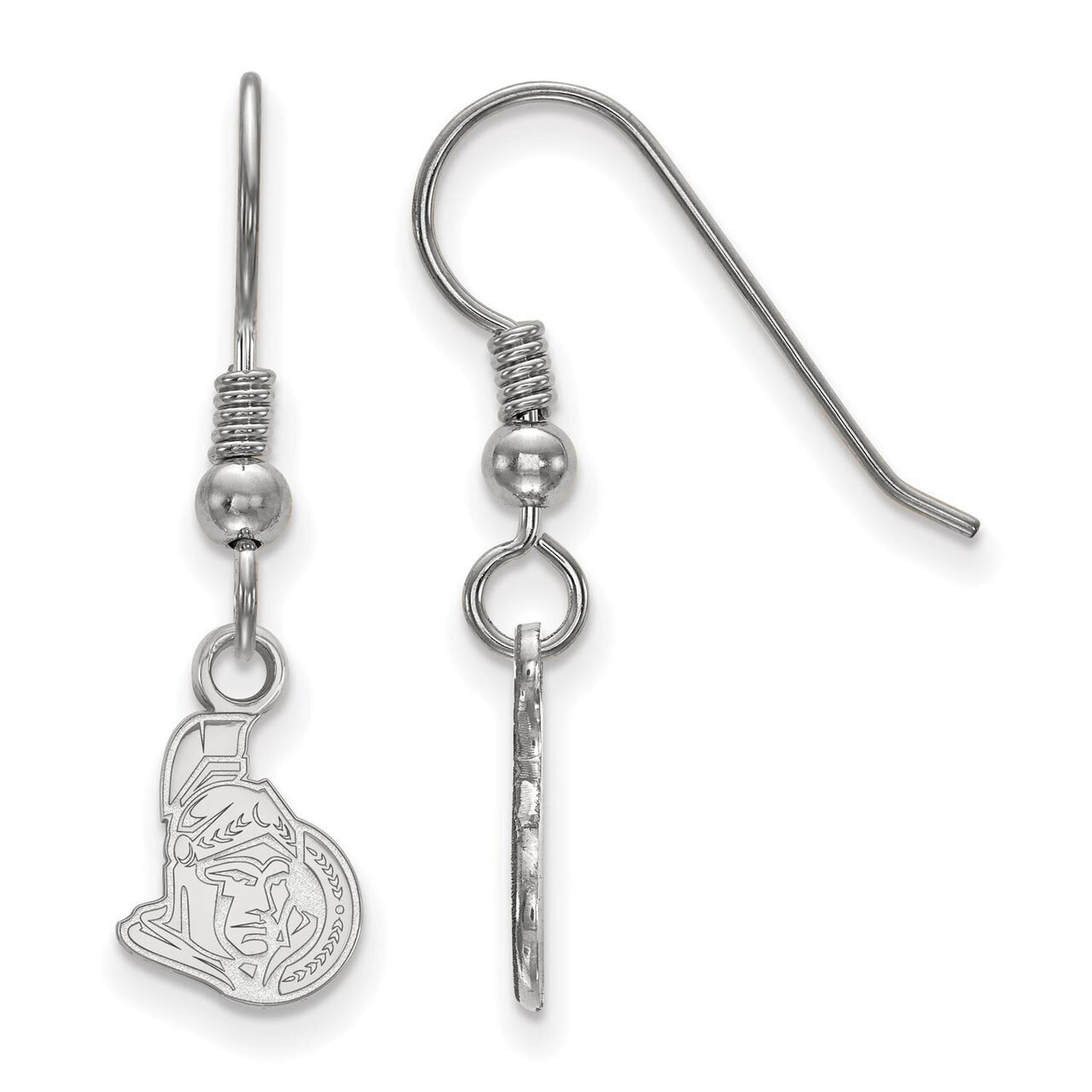 Ottawa Senators x-Small Dangle Earring Wire Sterling Silver SS005SEN, MPN: SS005SEN, 886774957395