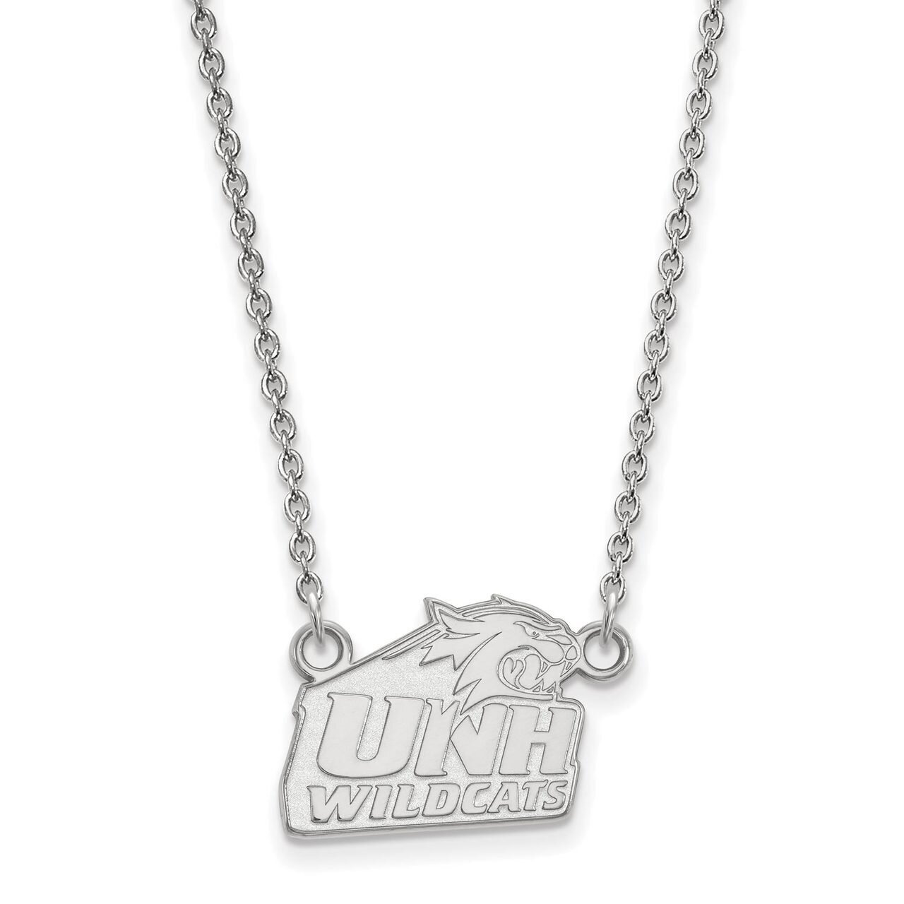 University of New Hampshire Small Pendant with Chain Necklace Sterling Silver SS005UNH-18