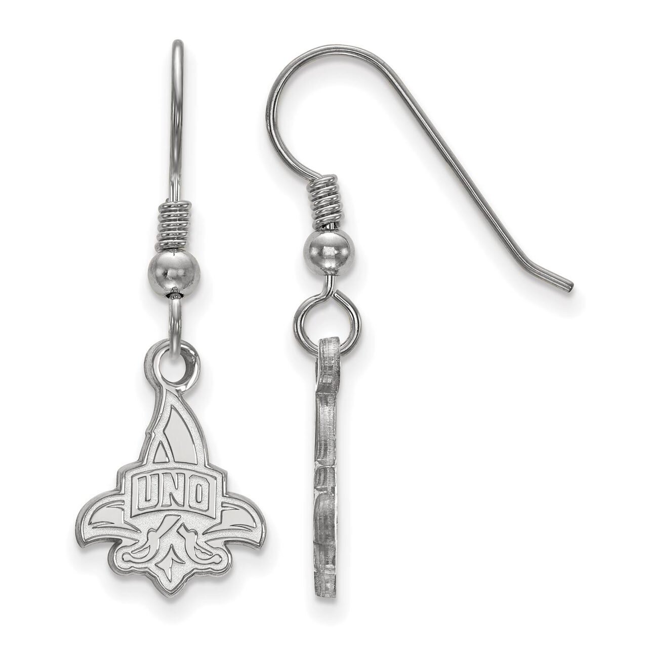 University of New Orleans Small Dangle Earring Wire Sterling Silver SS005UNO, MPN: SS005UNO, 886774…