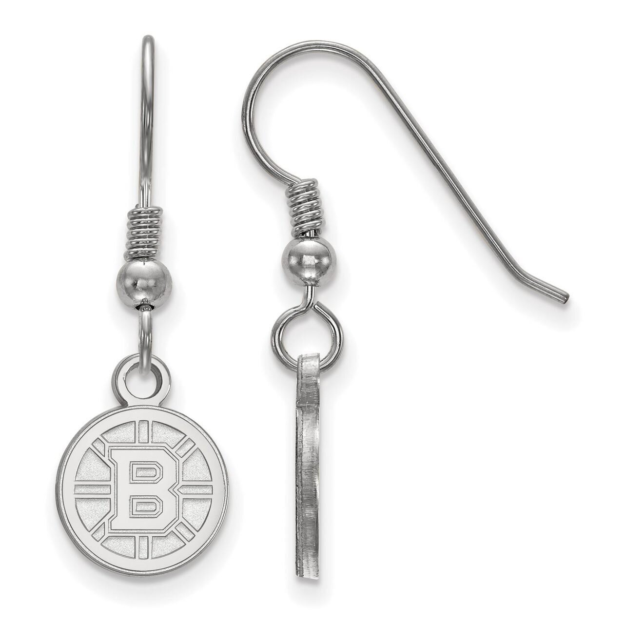Boston Bruins x-Small Dangle Earring Wire Sterling Silver SS006BRI, MPN: SS006BRI, 886774957487