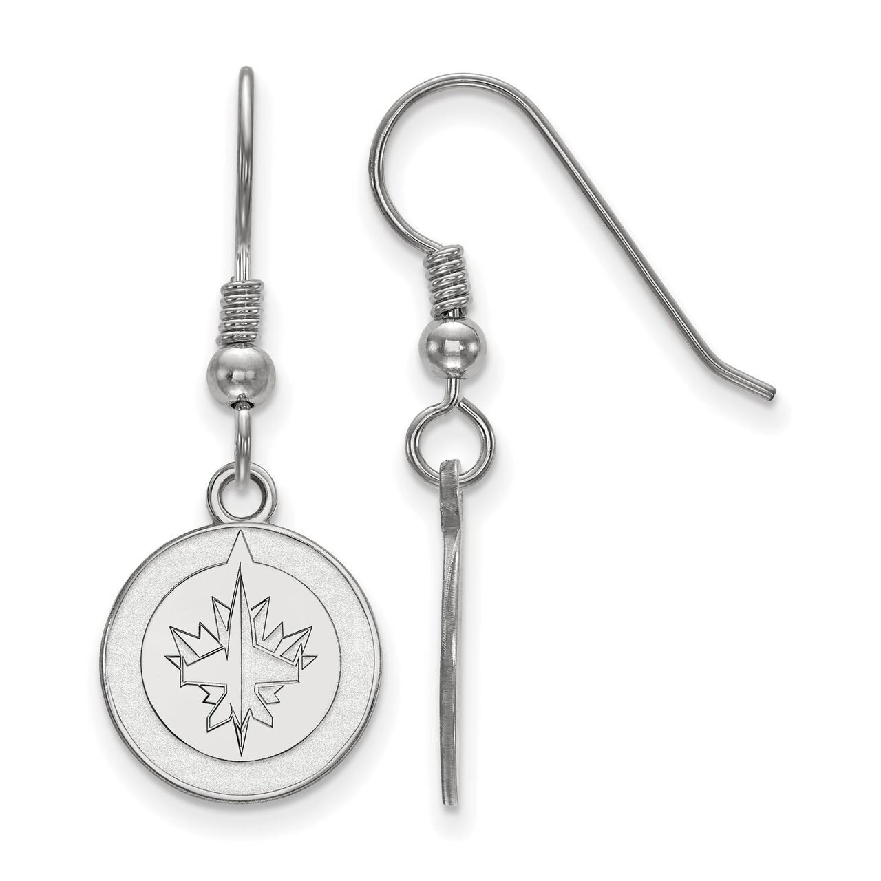 Winnipeg Jets Small Dangle Earring Wire Sterling Silver SS006JTS, MPN: SS006JTS, 886774957500