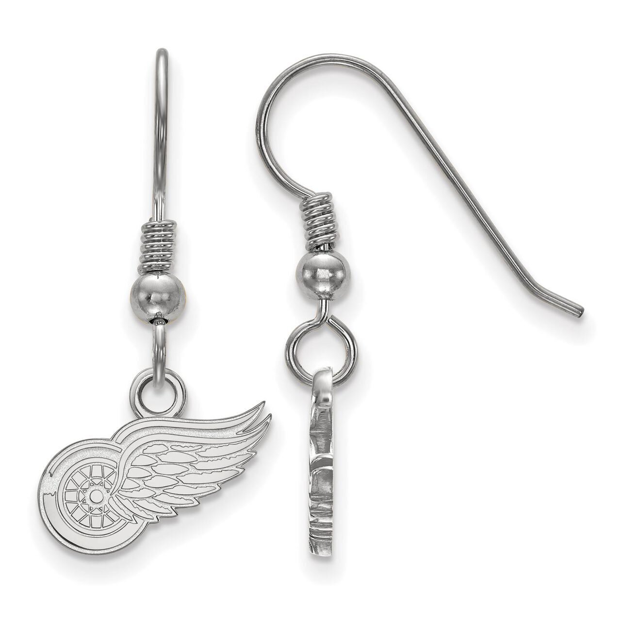 Detroit Red Wings x-Small Dangle Earring Wire Sterling Silver SS006RWI, MPN: SS006RWI, 886774957531