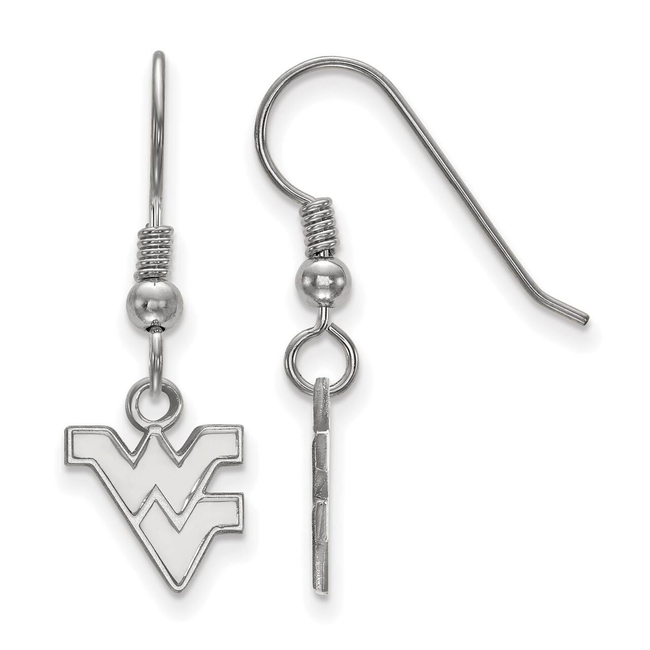 West Virginia University x-Small Dangle Earring Wire Sterling Silver SS006WVU, MPN: SS006WVU, 88677…