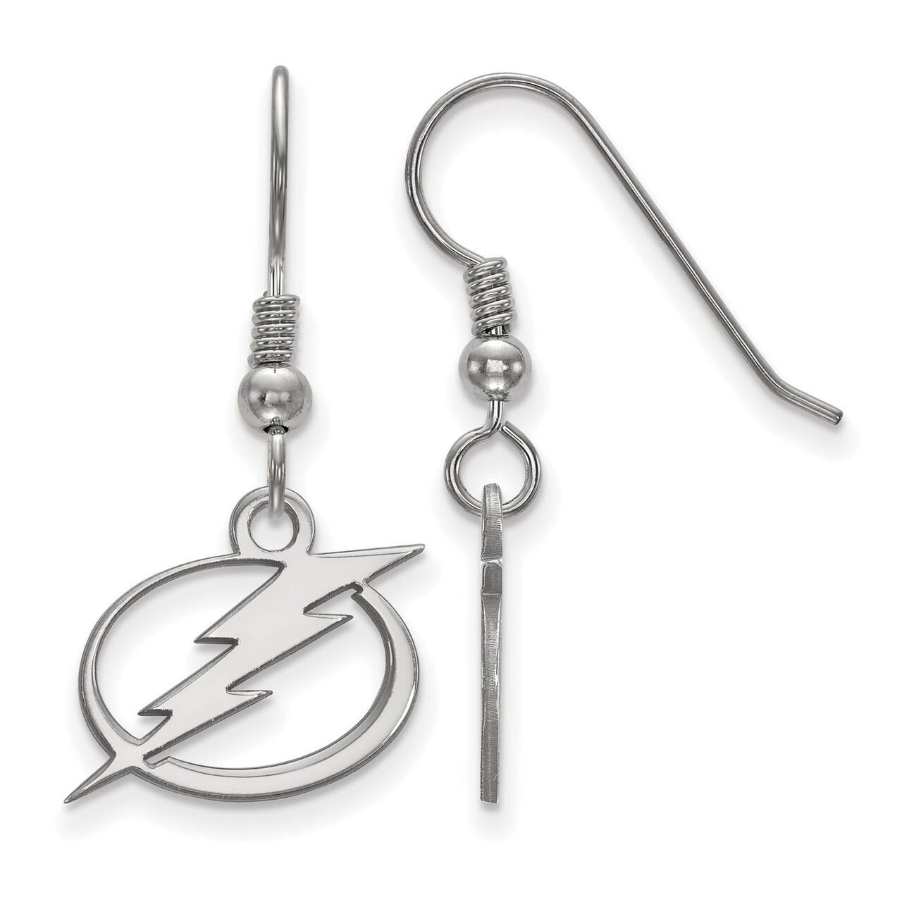 Tampa Bay Ligtning Small Dangle Earring Wire Sterling Silver SS007LIG