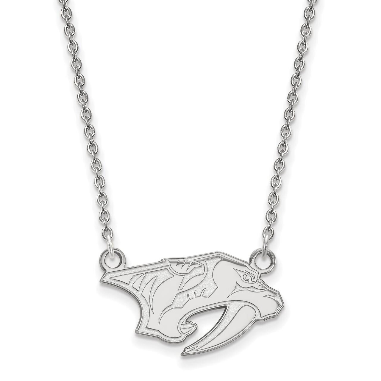 Nashville Predators Small Pendant with Chain Necklace Sterling Silver SS007PRE-18, MPN: SS007PRE-18…