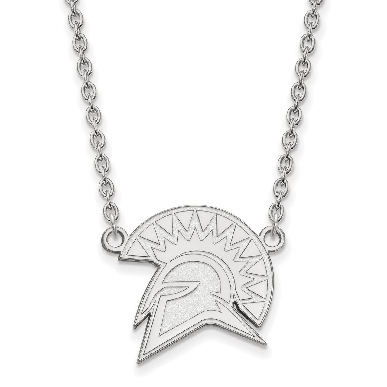 San Jose State University Large Pendant with Chain Necklace Sterling Silver SS007SJS-18, MPN: SS007…