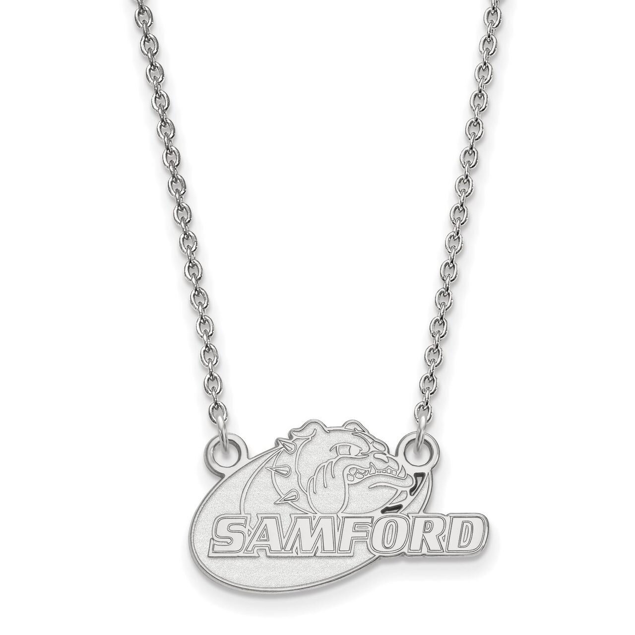 Samford University Small Pendant with Chain Necklace Sterling Silver SS007SMF-18, MPN: SS007SMF-18,…