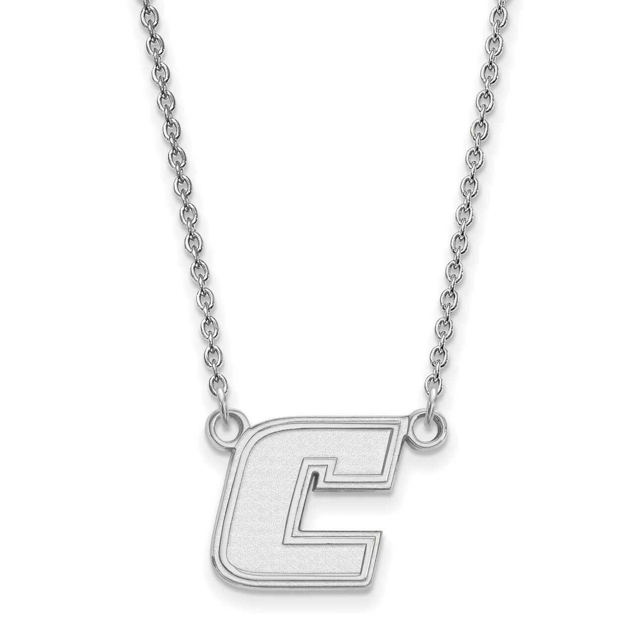 The University of Tennessee at Chattanooga Small Pendant with Chain Necklace Sterling Silver SS007UTC-18