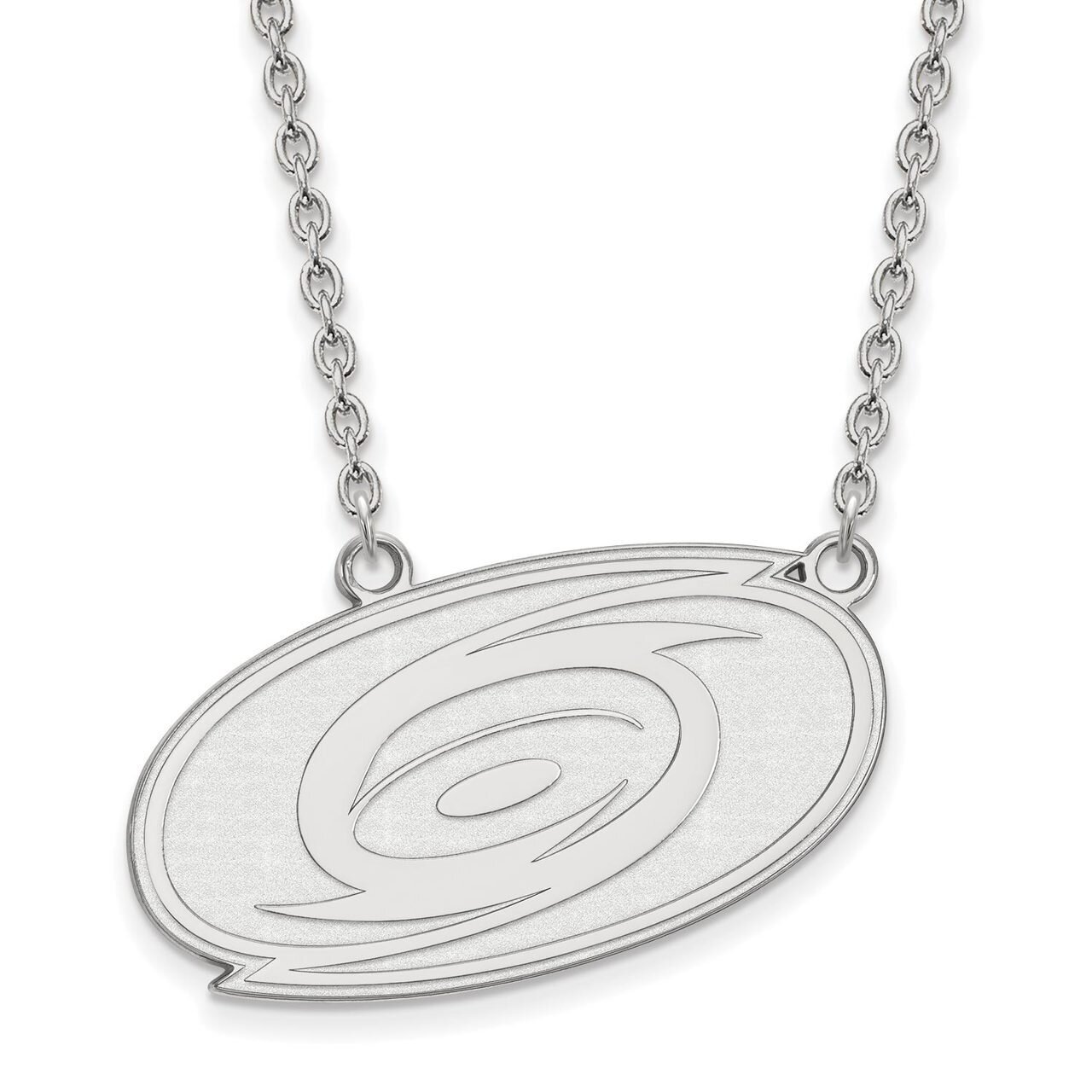 Carolina Hurricanes Large Pendant with Chain Necklace Sterling Silver SS008HUR-18