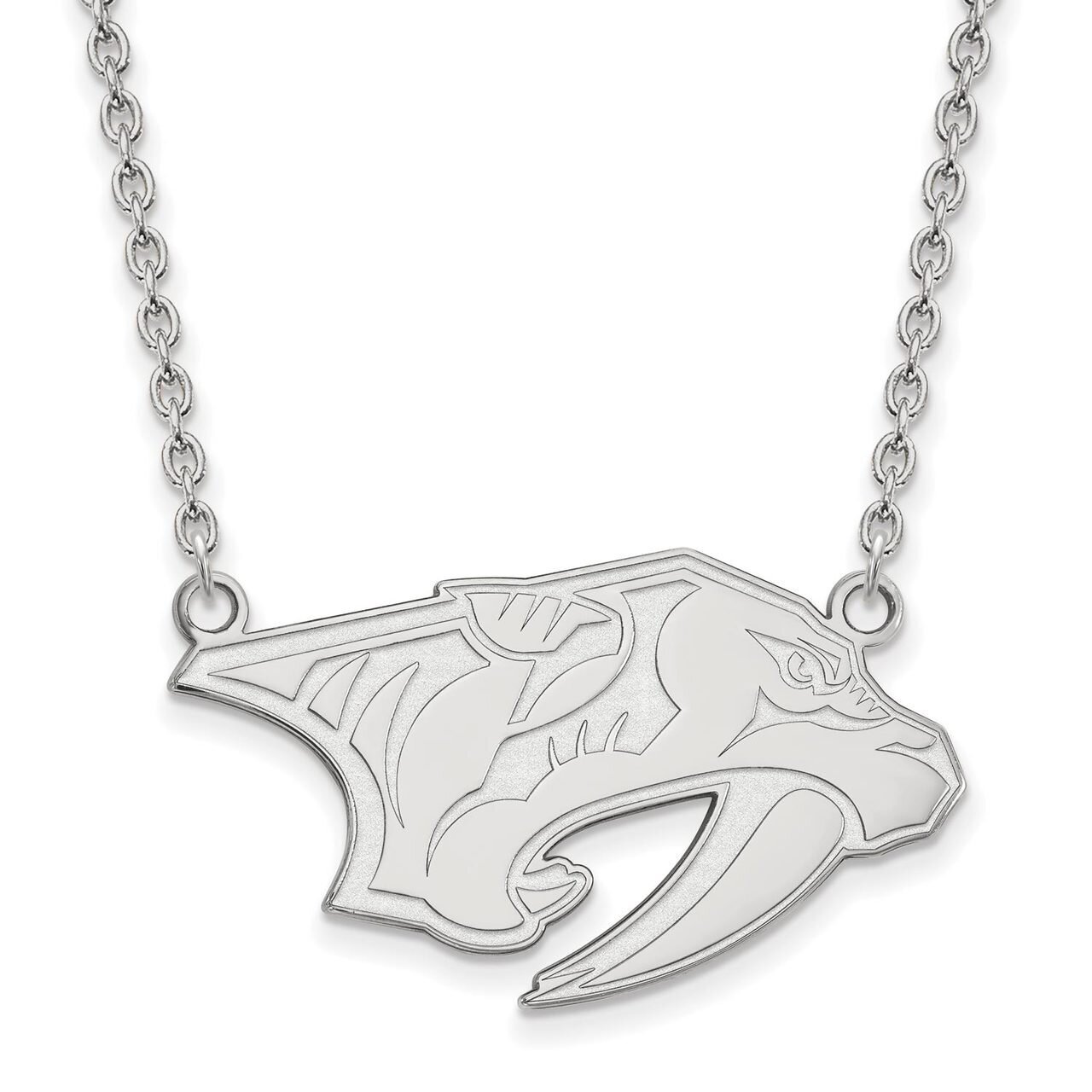 Nashville Predators Large Pendant with Chain Necklace Sterling Silver SS008PRE-18, MPN: SS008PRE-18…