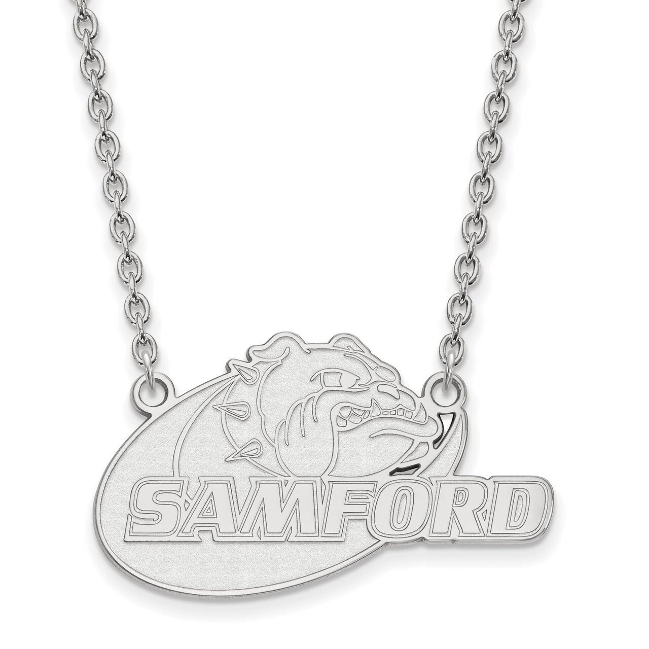 Samford University Large Pendant with Chain Necklace Sterling Silver SS008SMF-18, MPN: SS008SMF-18,…