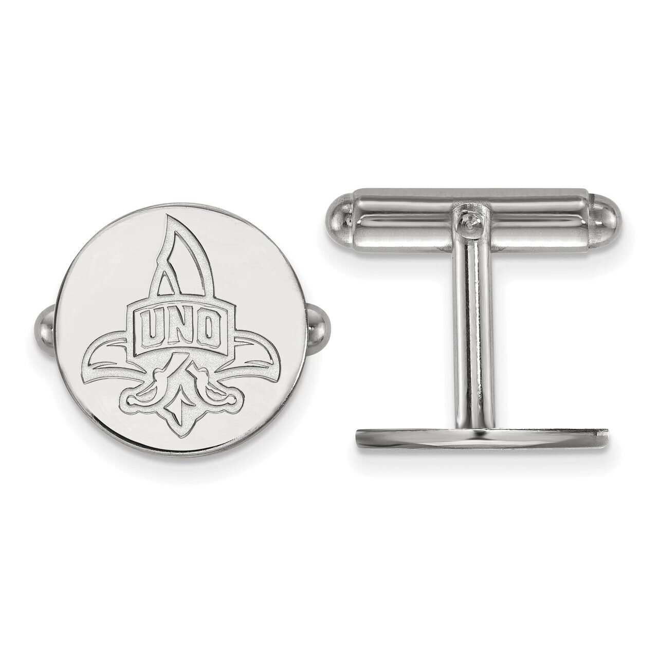 University of New Orleans Cufflinks Sterling Silver SS008UNO