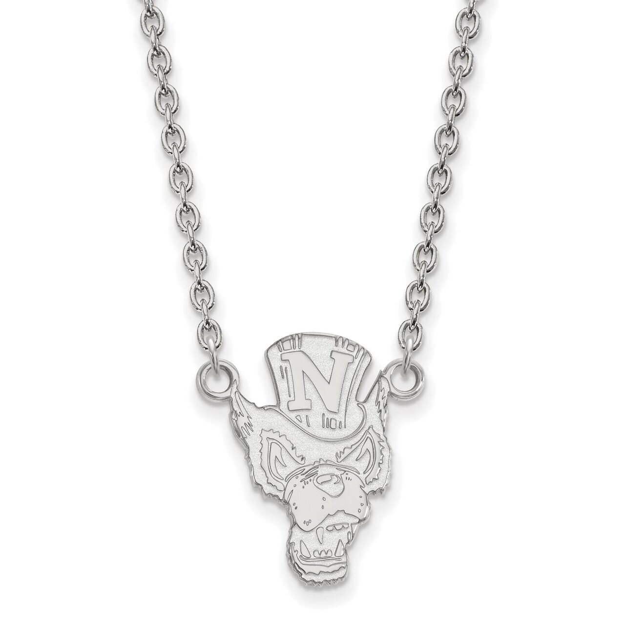University of Nevada Large Pendant with Chain Necklace Sterling Silver SS008UNR-18, MPN: SS008UNR-1…