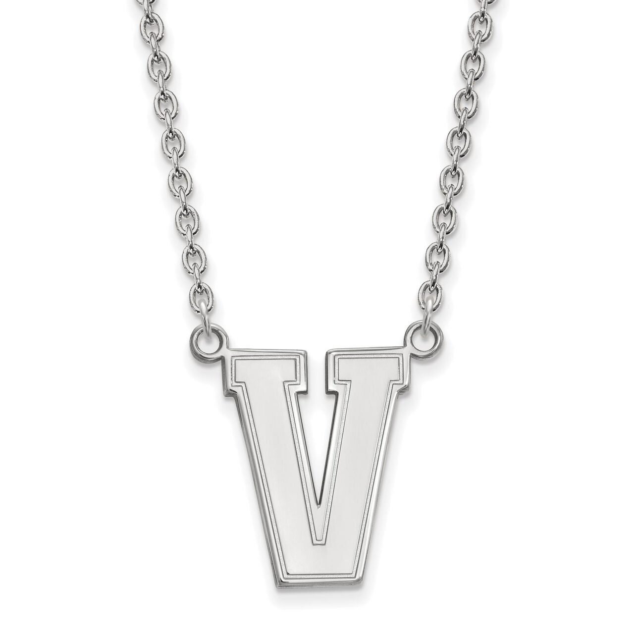 Vanderbilt University Large Pendant with Chain Necklace Sterling Silver SS008VAU-18, MPN: SS008VAU-…