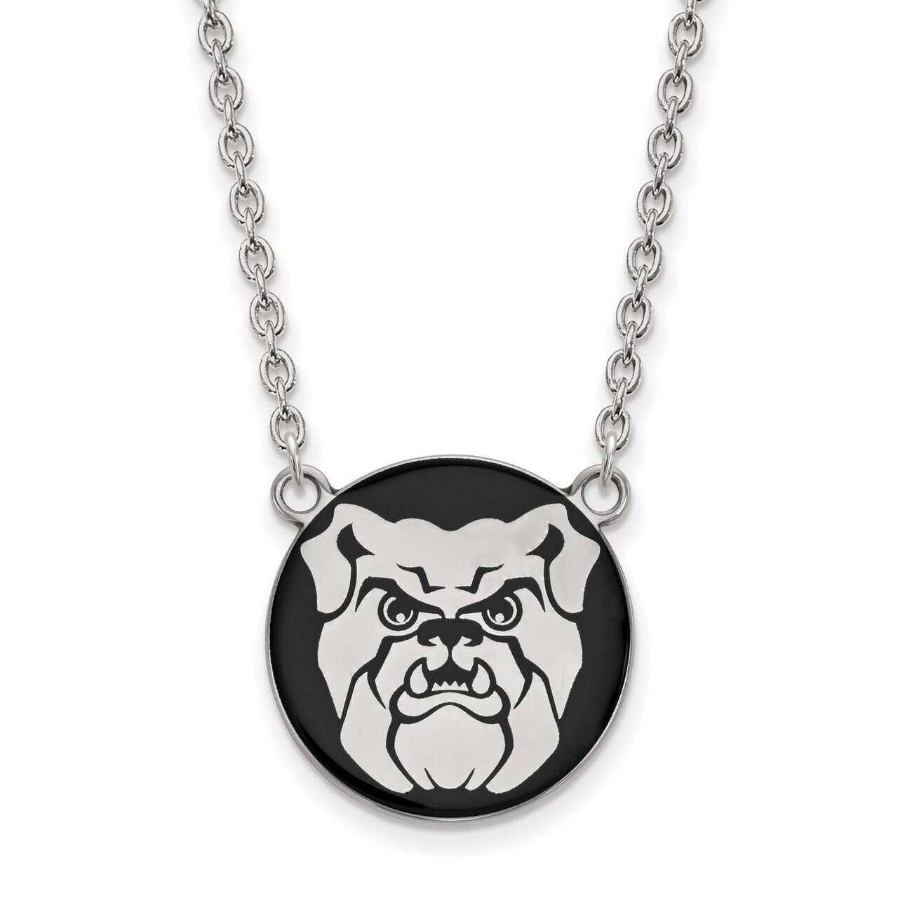 Butler University Enamel Large Pendant with Chain Necklace Sterling Silver SS010BUT-18