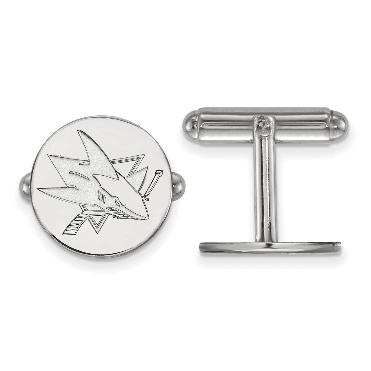 San Jose Sharks Cufflinkss Sterling Silver SS010SHA, MPN: SS010SHA, 886774746265