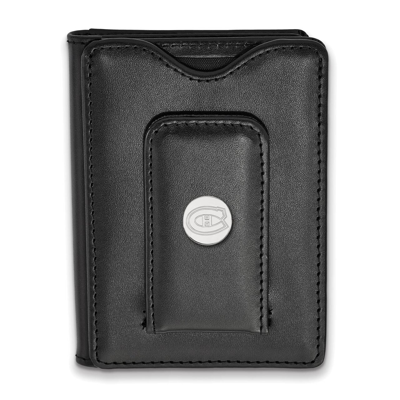 Montreal Canadiens Black Leather Wallet Sterling Silver on Leather SS011CAN-W1, MPN: SS011CAN-W1, 8…
