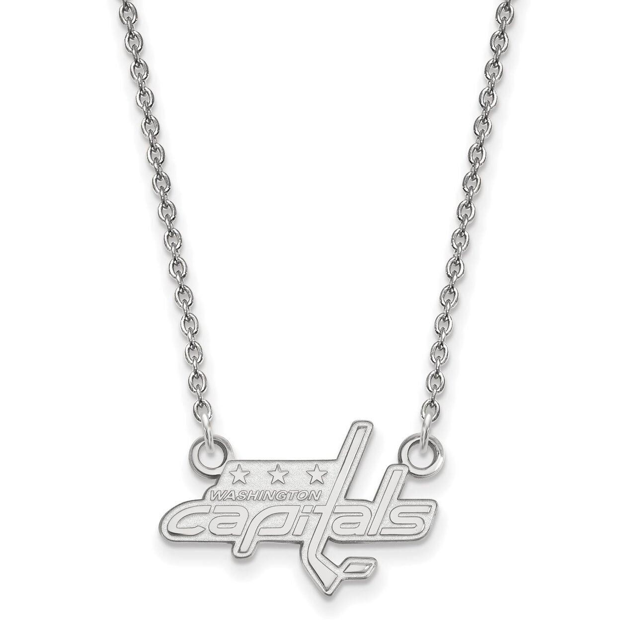 Washington Capitals Small Pendant with Chain Necklace Sterling Silver SS012CAP-18, MPN: SS012CAP-18…