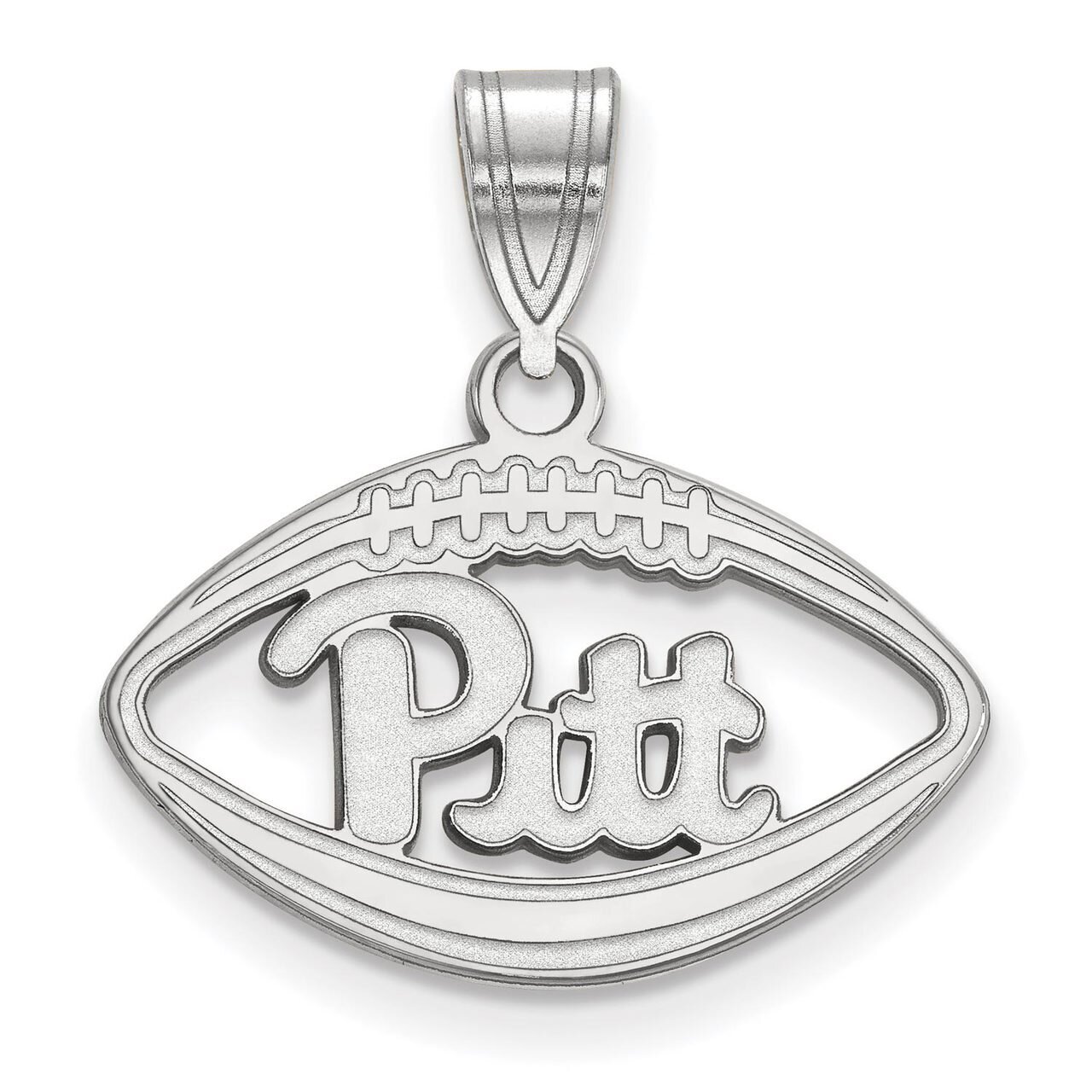 University of Pittsburgh Pendant in Football Sterling Silver SS012UPI