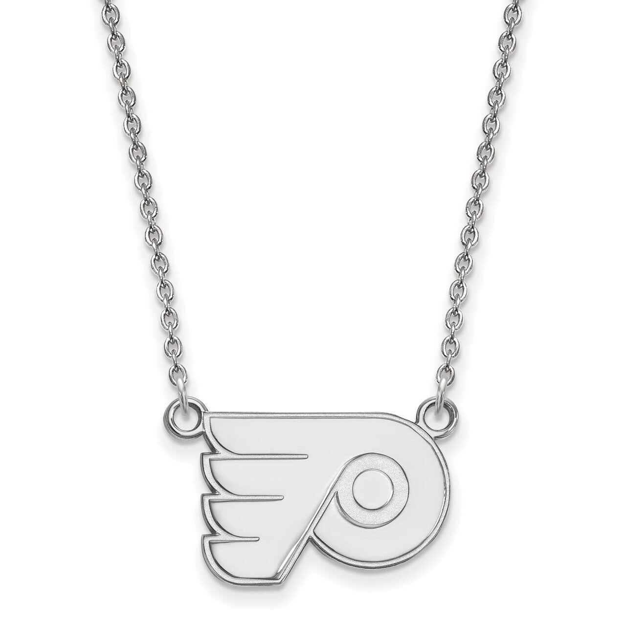 Philadelphia Flyers Small Pendant with Chain Necklace Sterling Silver SS013FLY-18